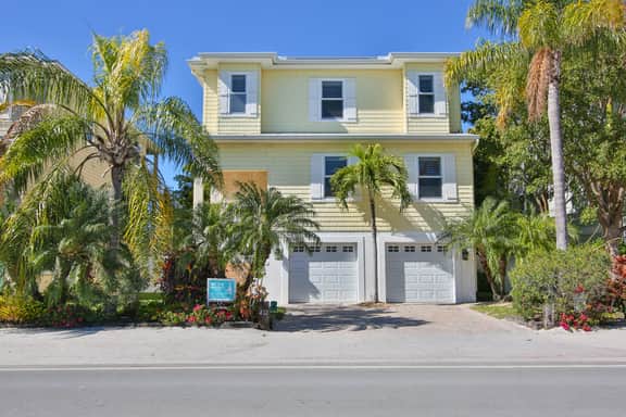 Luxury waterfront home with a heated pool and spa!